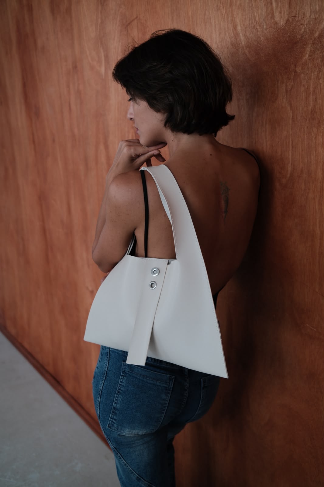 The Triangle Bag | White