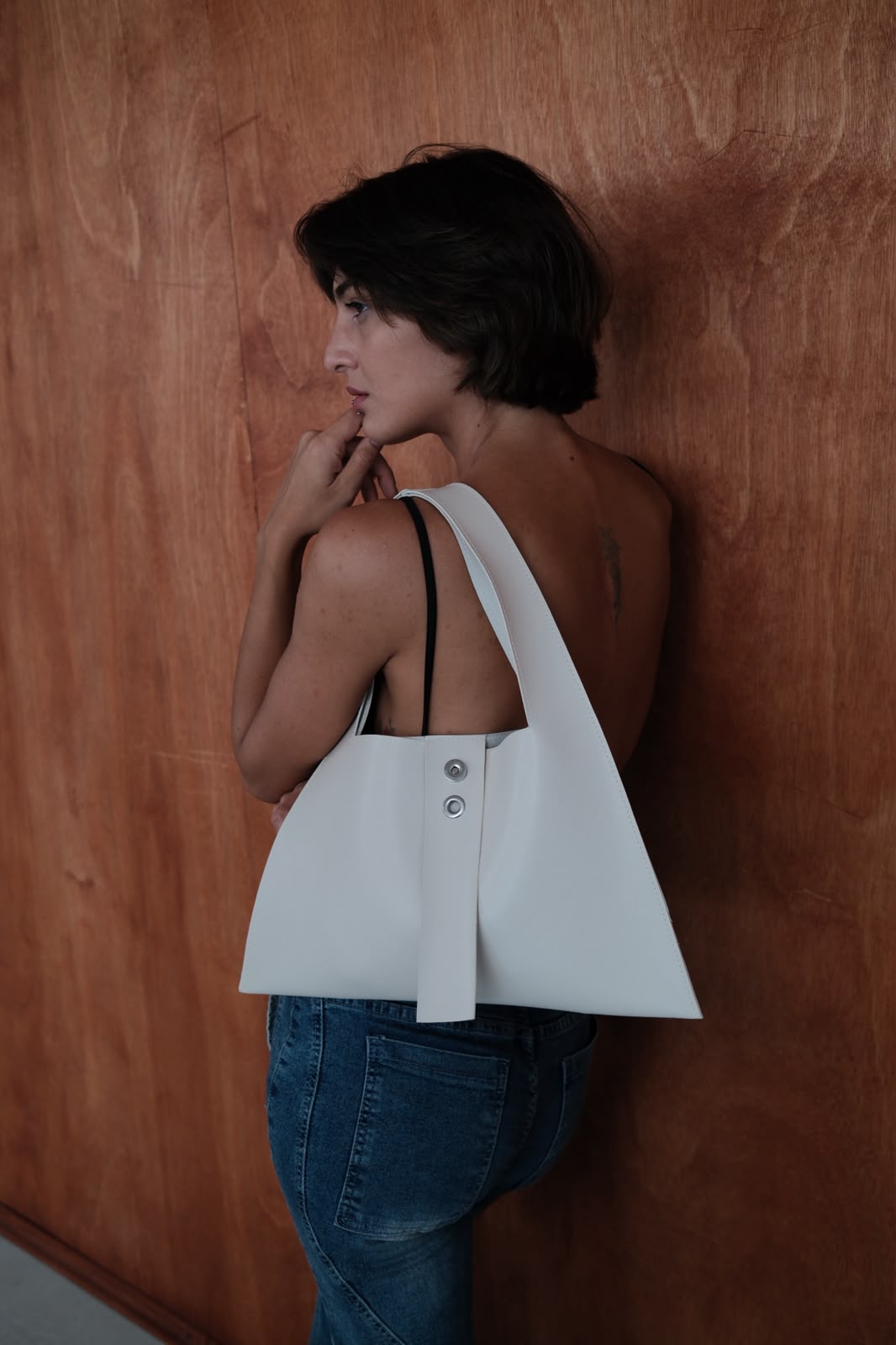 The Triangle Bag | White