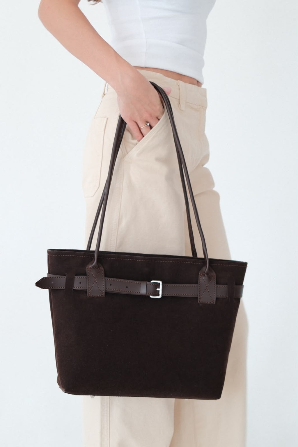 The Belt Tote | Brown